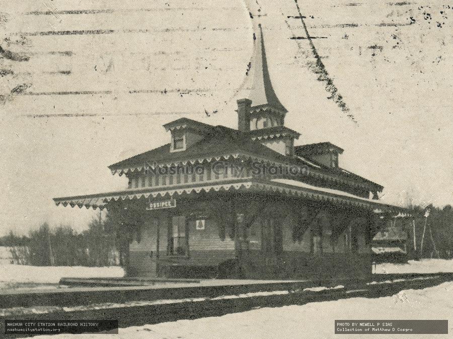 Postcard: Railroad Station, Ossipee, New Hampshire